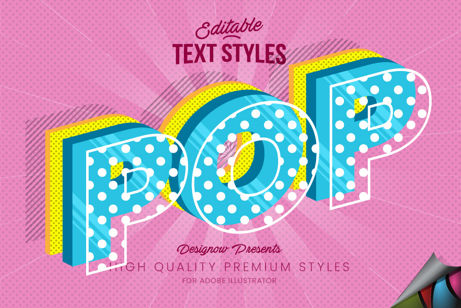 Pop Art Text Style in Add-Ons - product preview 8