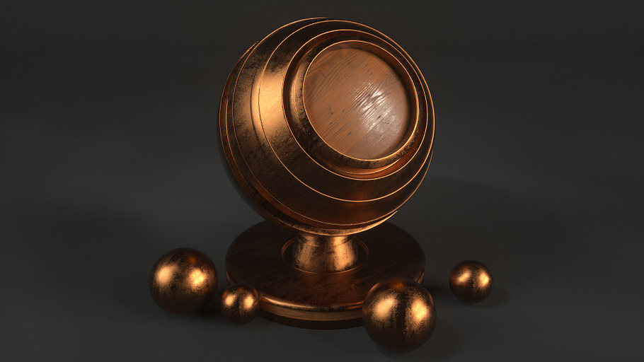 15 Bronze Shaders for C4D Octane in Man-Made - product preview 4