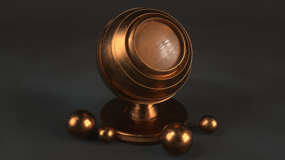 15 Bronze Shaders for C4D Octane in Man-Made - product preview 11