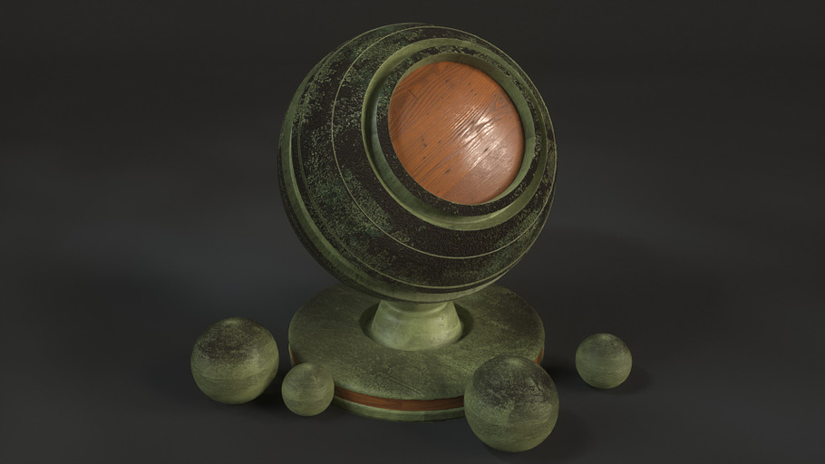 15 Bronze Shaders for C4D Octane in Man-Made - product preview 14