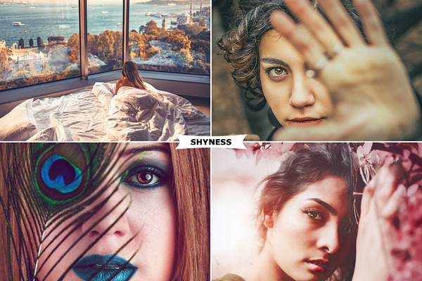 4 Shyness Photoshop Actions