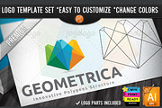 Colorful Creative 3D Geometric Logo