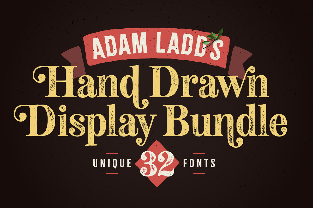 Hand Drawn Display Font Bundle in Display Fonts - product preview 8