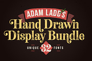 Hand Drawn Display Font Bundle