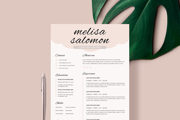 Creative & modern resume template