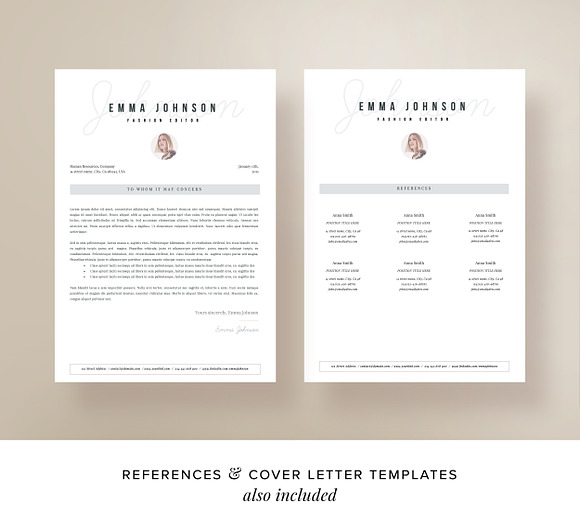 Resume Template 1 page | "Amsterdam" in Resume Templates - product preview 3