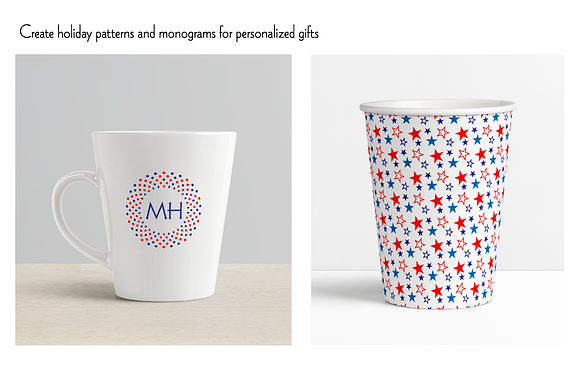 Red Blue Frames & Border Patterns in Patterns - product preview 1