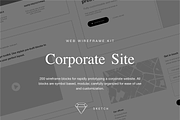 Web Wireframe Kit for Corporate Site