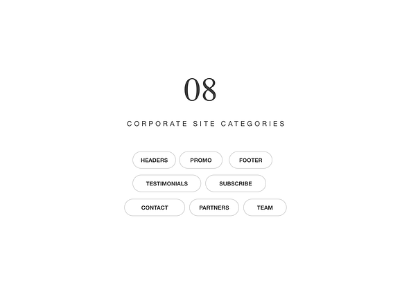 Web Wireframe Kit for Corporate Site in Wireframe Kits - product preview 1