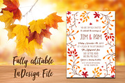 Fall/Autumn Foliage Wedding Invite