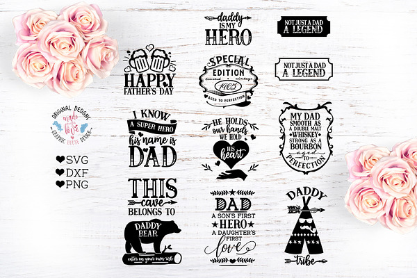 Father's Day Cut Files Bundle