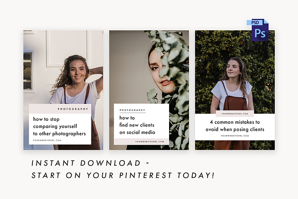 Pinterest Templates - Photographers in Pinterest Templates - product preview 3