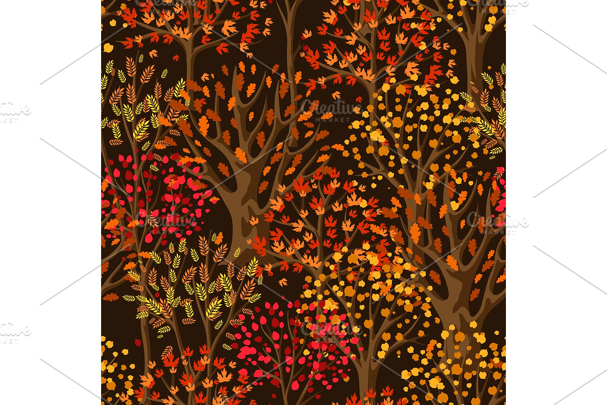Autumn seamless pattern with in Patterns - product preview 8