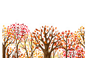 Autumn seamless pattern with