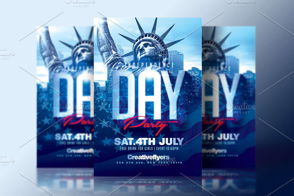 Independence Day Flyer Template in Flyer Templates - product preview 8