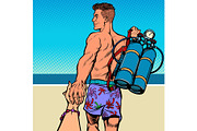 follow me scuba diving instructor