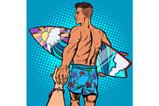 follow me surfer instructor with the
