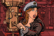 submarine a woman captain, battle