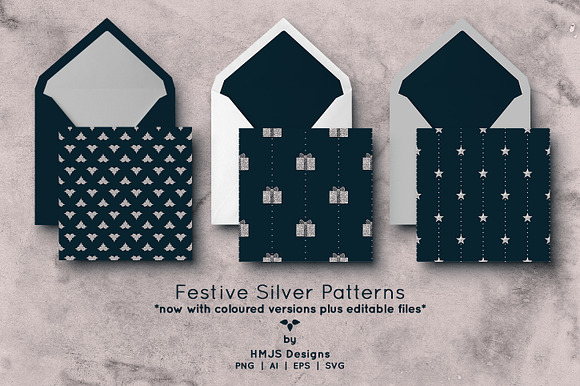 Festive Silver Patterns in Patterns - product preview 3