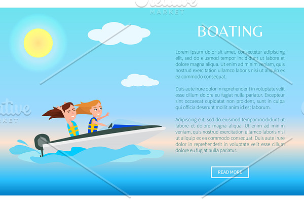 Boating Web Poster Activity in