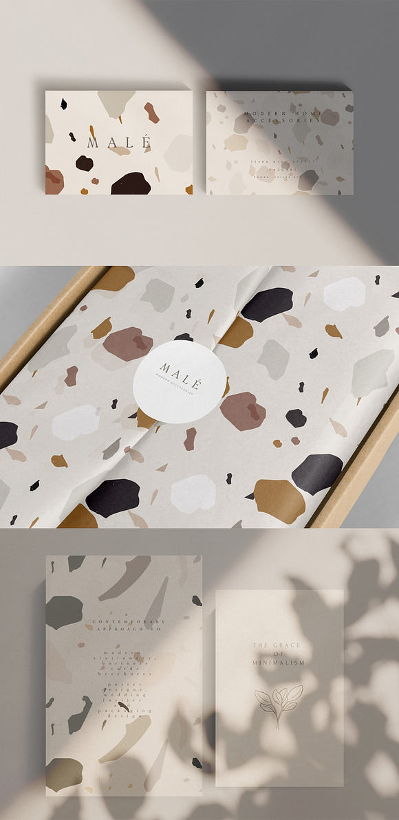 Abstract Modern Terrazzo Pattern in Illustrations - product preview 1