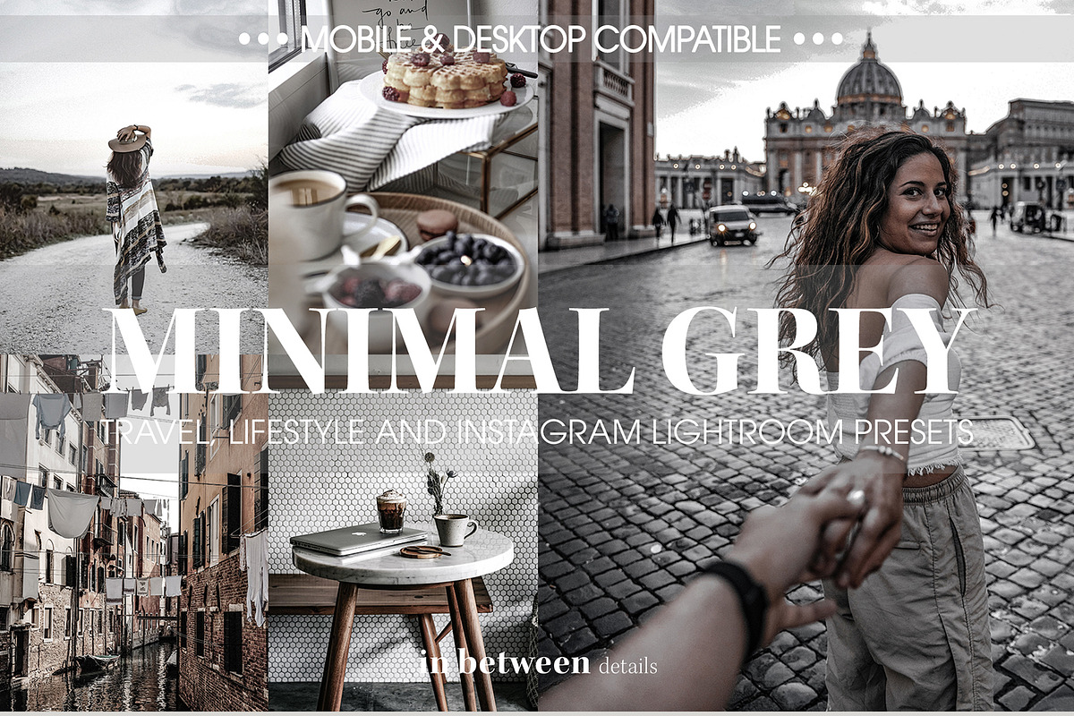 Minimal Grey Lightroom Mobile Preset in Add-Ons - product preview 8