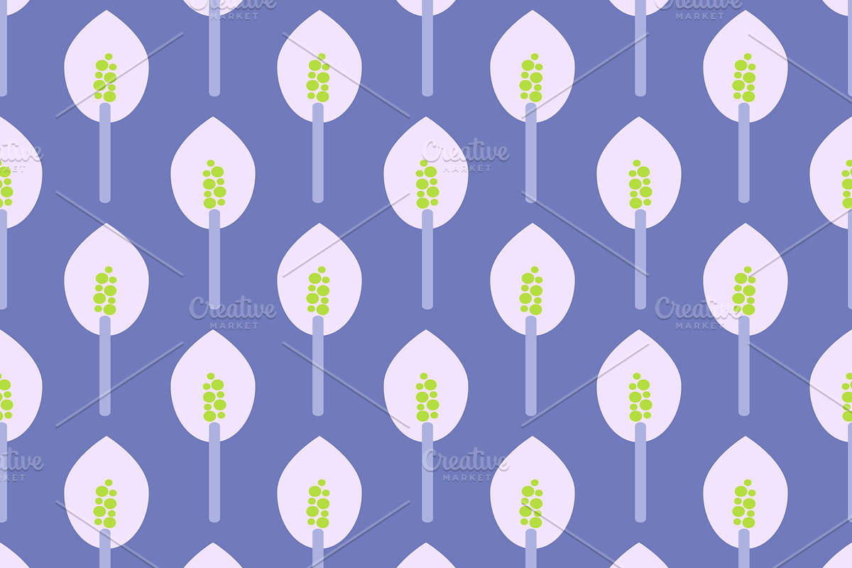 Seamless flowers pattern in Patterns - product preview 8