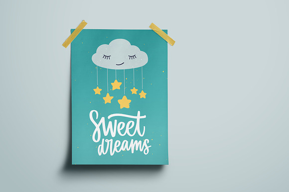 Sweet dreams cards in Illustrations - product preview 4