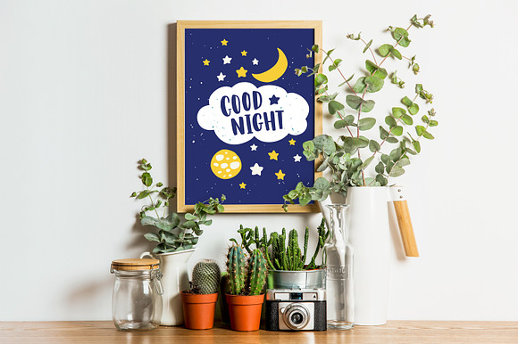 Sweet dreams cards in Illustrations - product preview 7