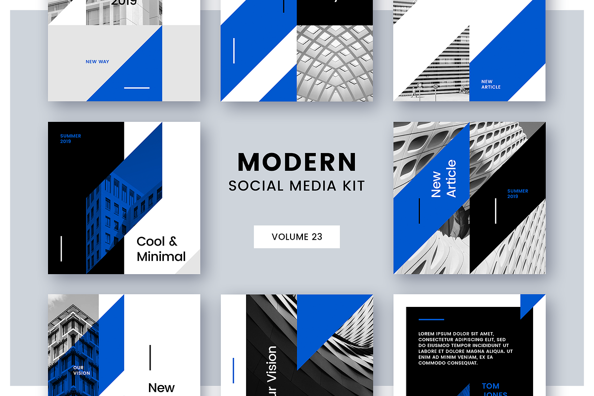 Modern Social Media Kit (Vol. 23) in Instagram Templates - product preview 8
