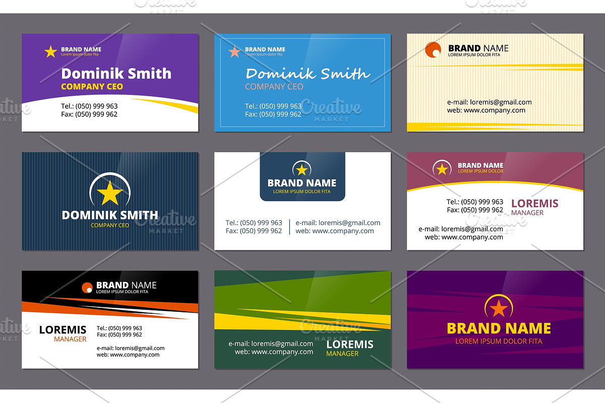Visit cards. Business corporate in Graphics - product preview 8