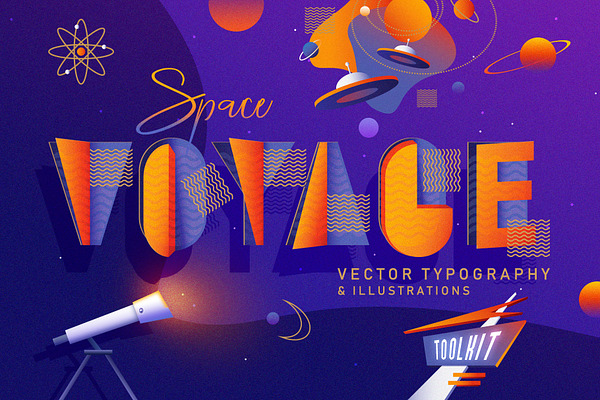 Space Voyage - Retro Design Toolkit