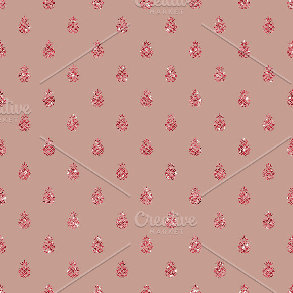 Rose Gold Geometric Pattern in Patterns - product preview 2
