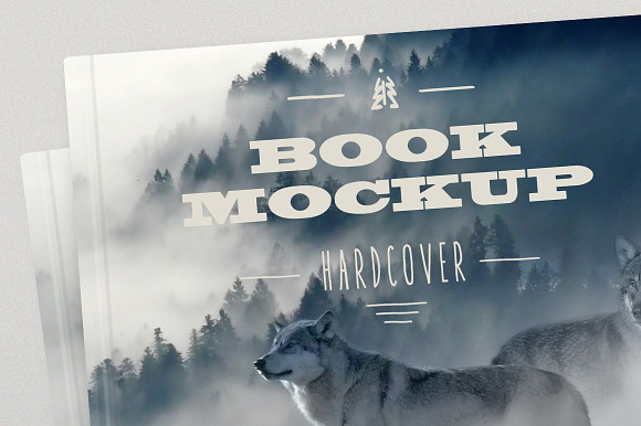 Open Hardcover Book Mockup (Square) in Print Mockups - product preview 6