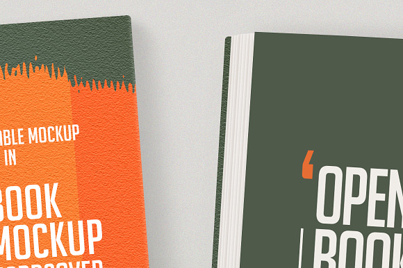Open Hardcover Book Mockup (Square) in Print Mockups - product preview 18