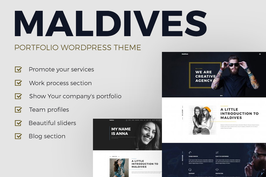 Maldives - Portfolio WordPress Theme