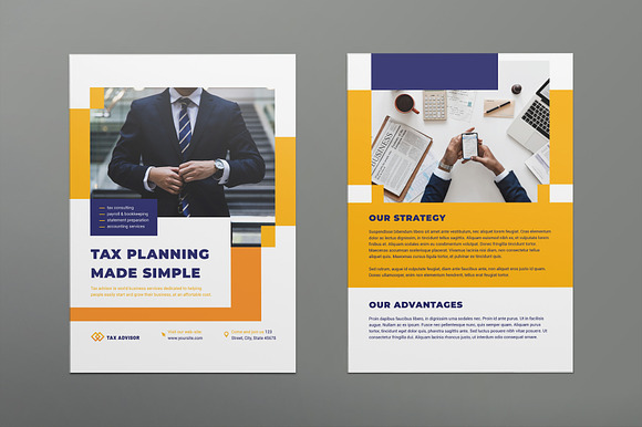 Tax Advisor Flyer in Invitation Templates - product preview 1