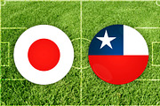 Japan vs Chile football match