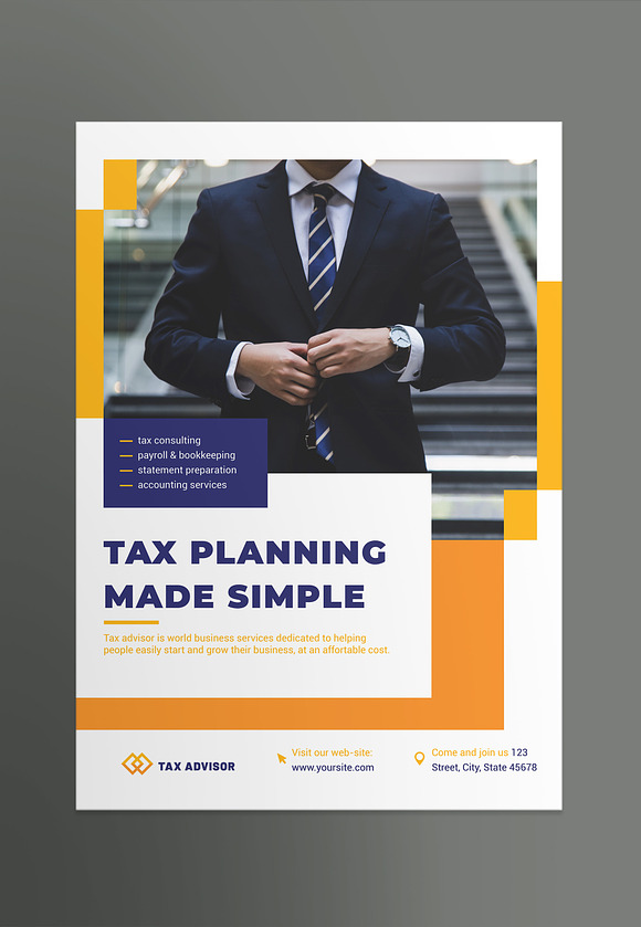 Tax Advisor Print Pack in Invitation Templates - product preview 9