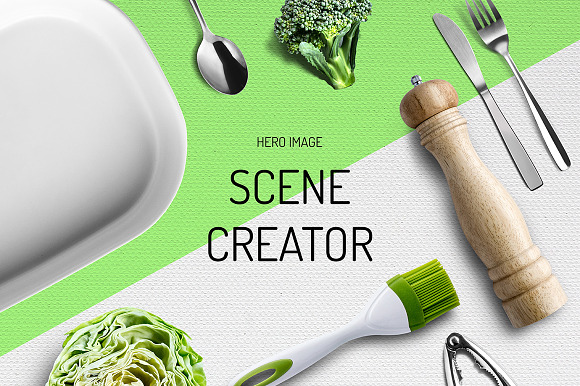 Kitchen equipment scene generator in Scene Creator Mockups - product preview 3