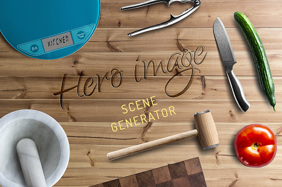 Kitchen equipment scene generator in Scene Creator Mockups - product preview 4
