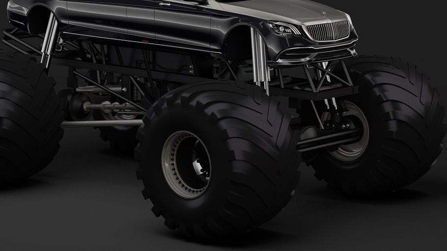 Monster Truck Mercedes Maybach S 650 in Vehicles - product preview 1