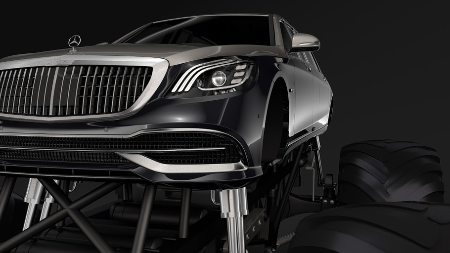 Monster Truck Mercedes Maybach S 650 in Vehicles - product preview 2
