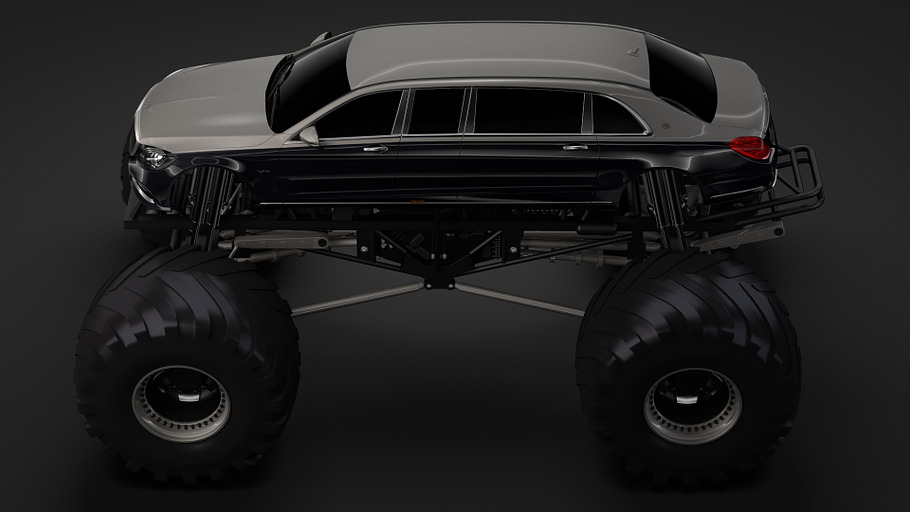 Monster Truck Mercedes Maybach S 650 in Vehicles - product preview 8