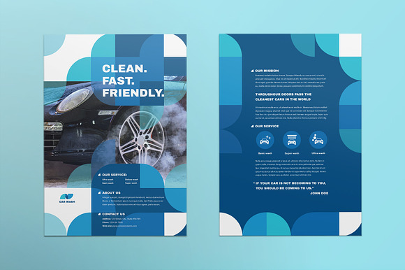 Car Wash Flyer in Invitation Templates - product preview 1