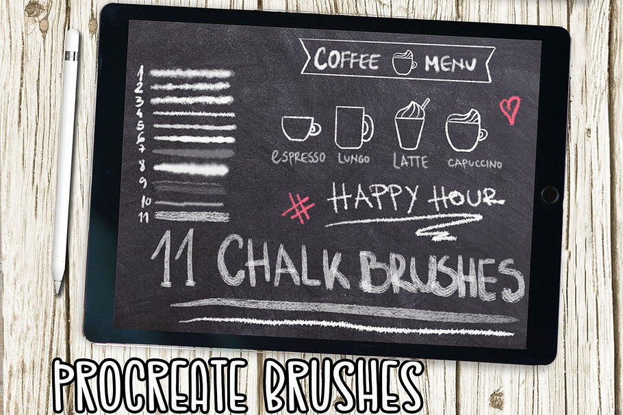 Procreate Chalk Brushes