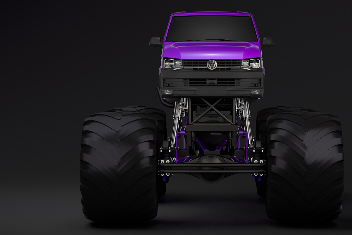 Monster Truck VW Transporter in Vehicles - product preview 8