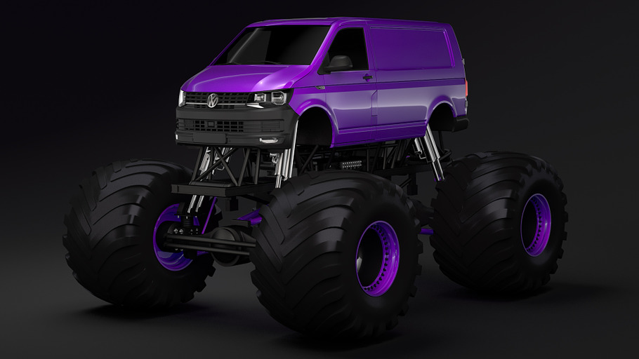 Monster Truck VW Transporter in Vehicles - product preview 1