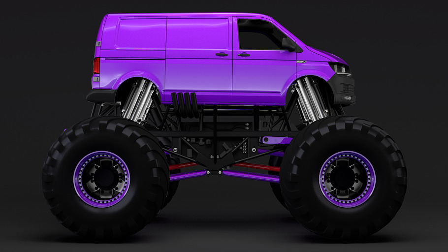 Monster Truck VW Transporter in Vehicles - product preview 5