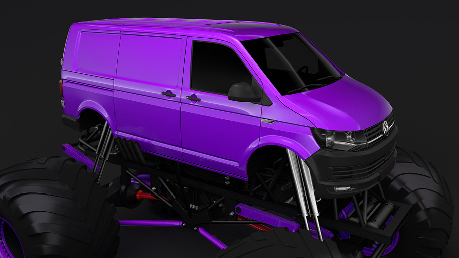 Monster Truck VW Transporter in Vehicles - product preview 6